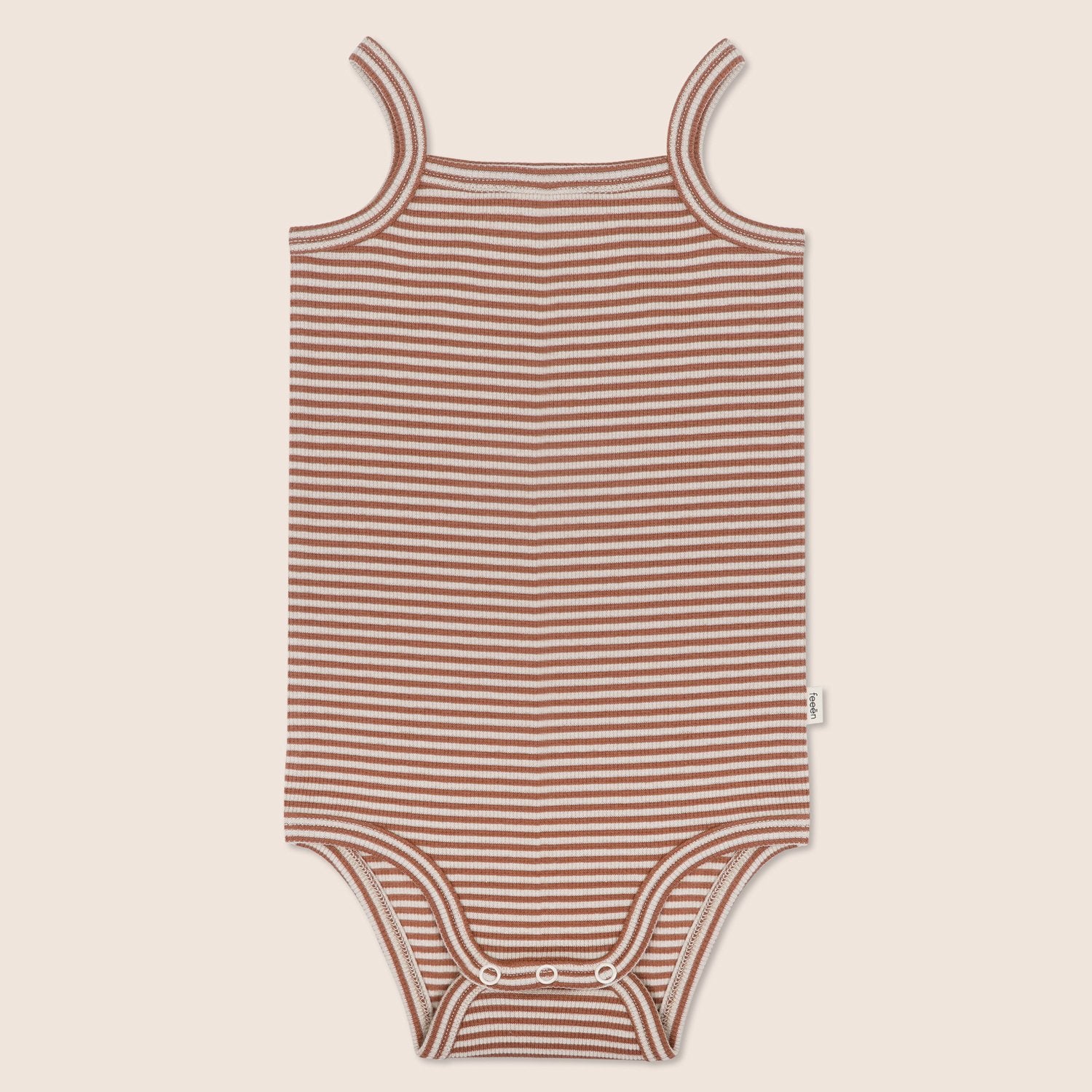 spaghetti bodysuit · cognac stripes