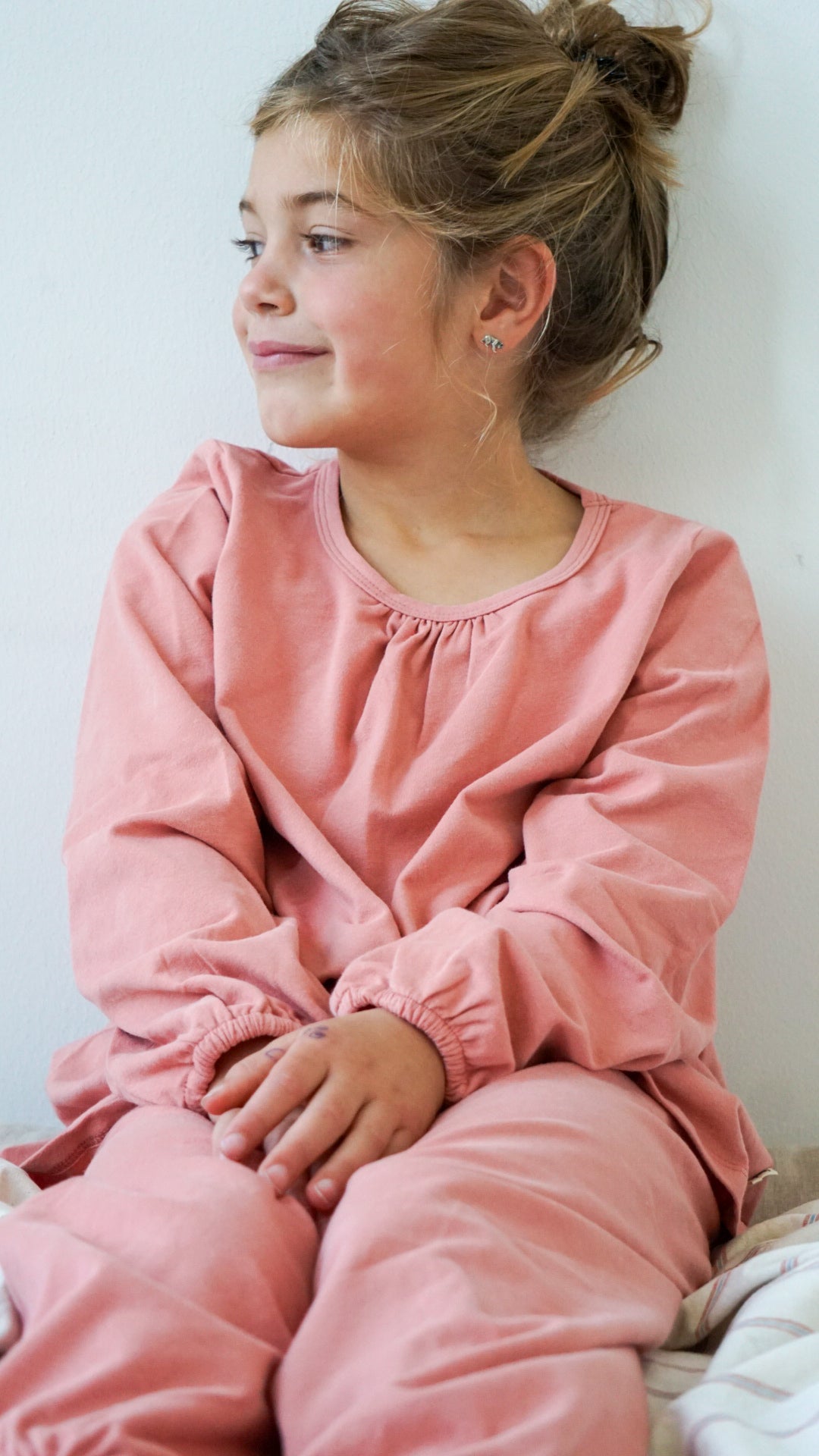 leyla winter pyjama · turkish rose