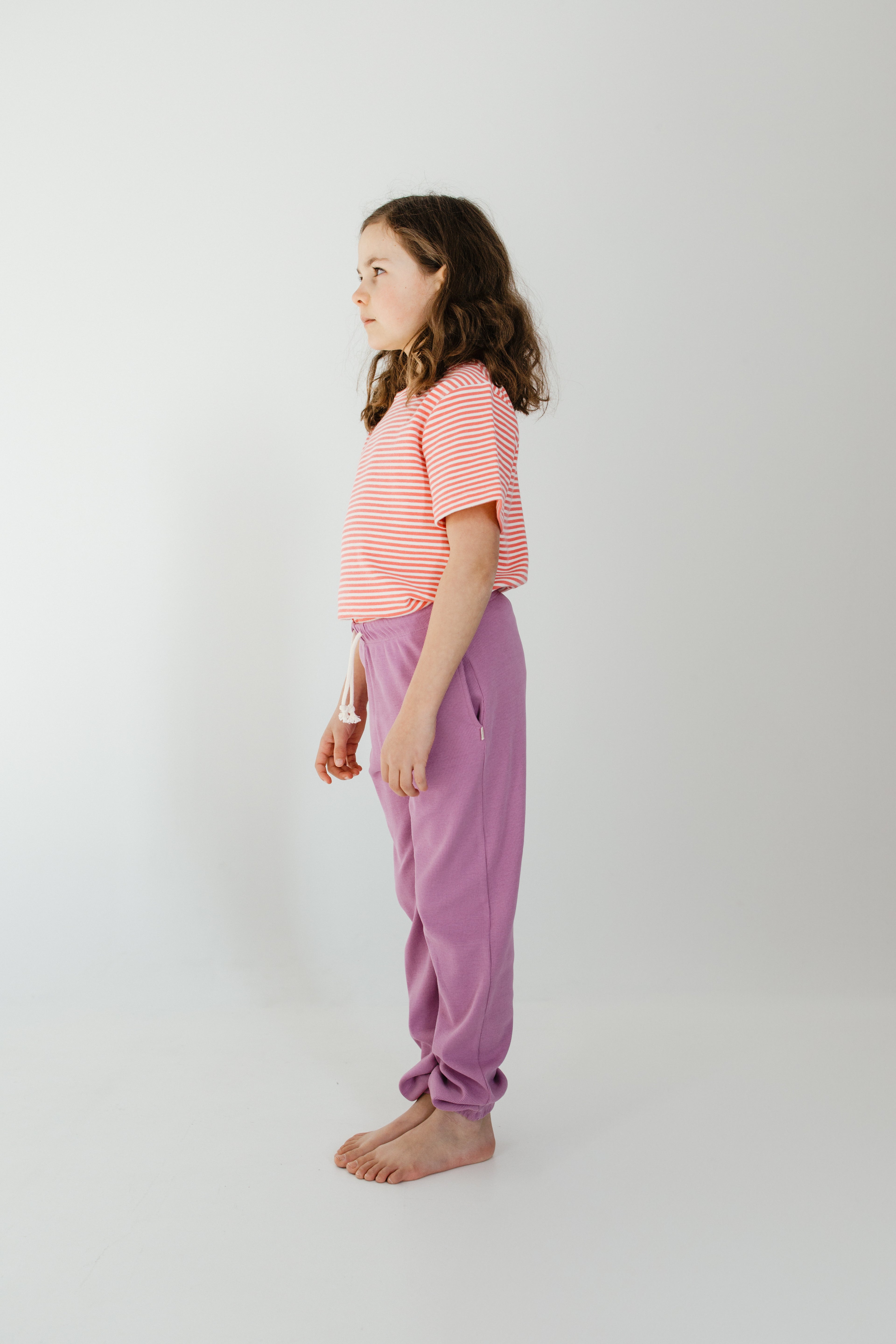 Short sleeve tshirt • Coral Stripes