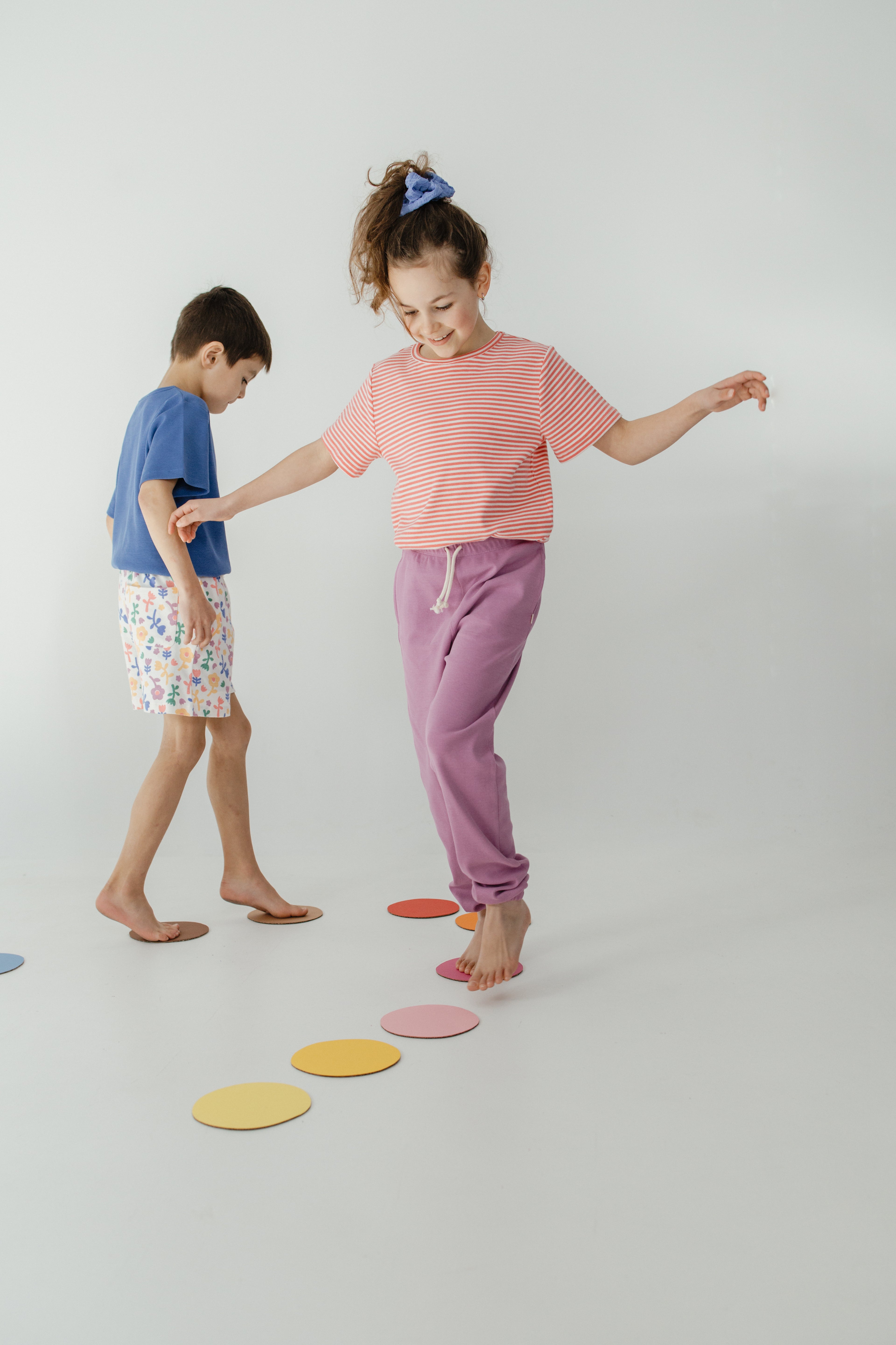 Short sleeve tshirt • Coral Stripes