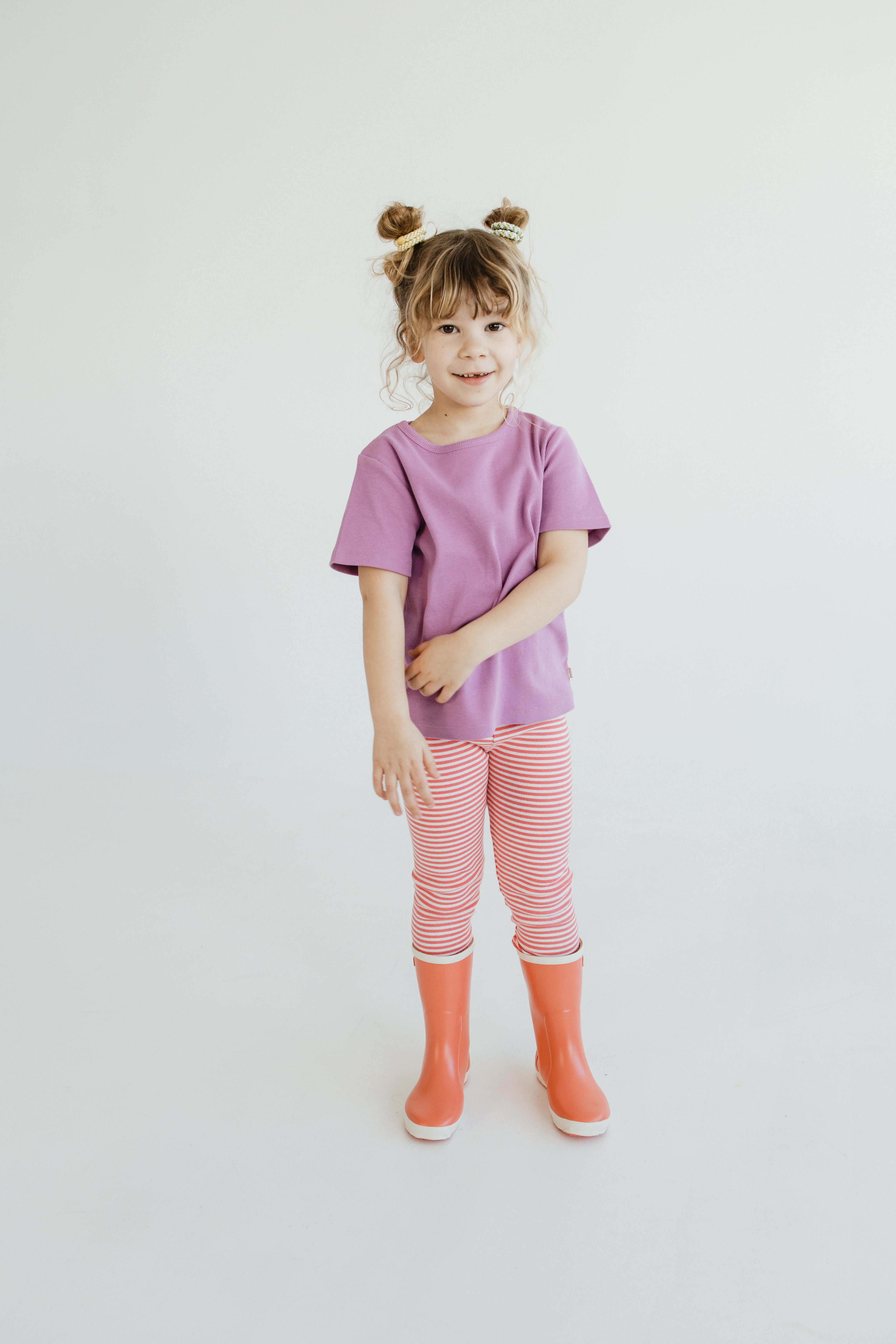 Legging • Coral Stripes