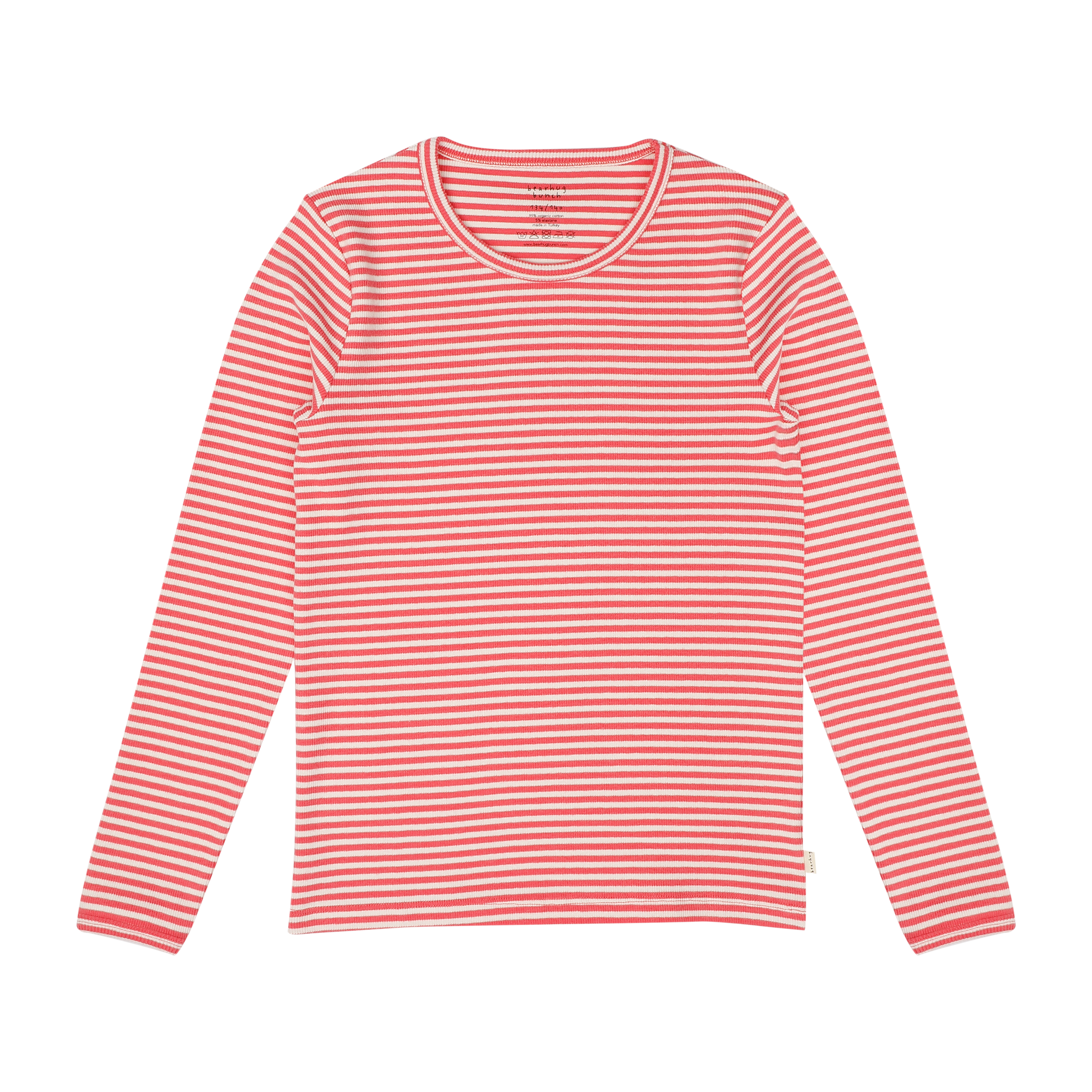 Long sleeve tshirt • Coral Stripes