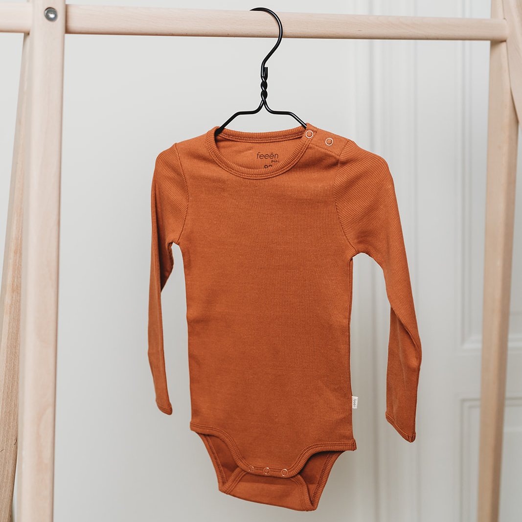 longsleeve bodysuit · cinnamon