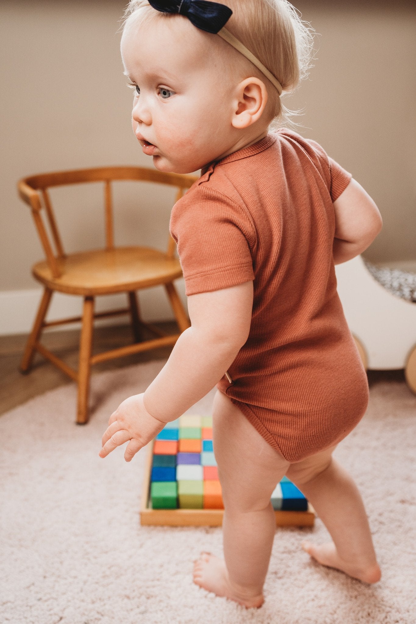 shortsleeve bodysuit · clay