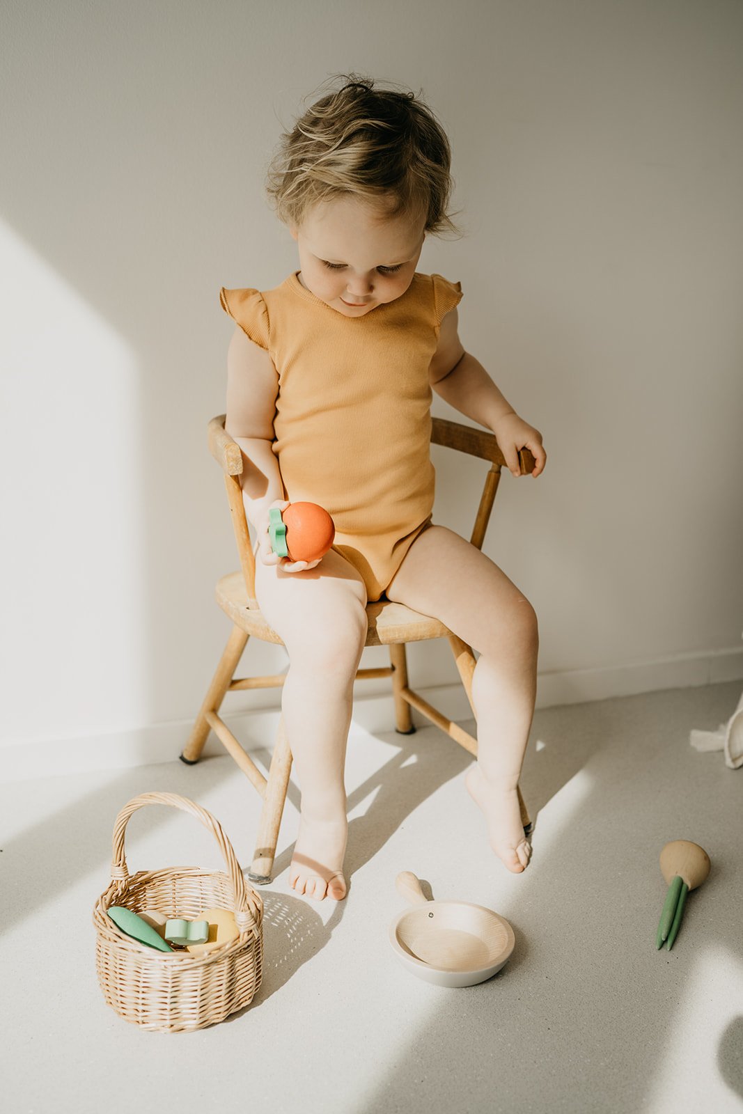 ruffle bodysuit · mimosa