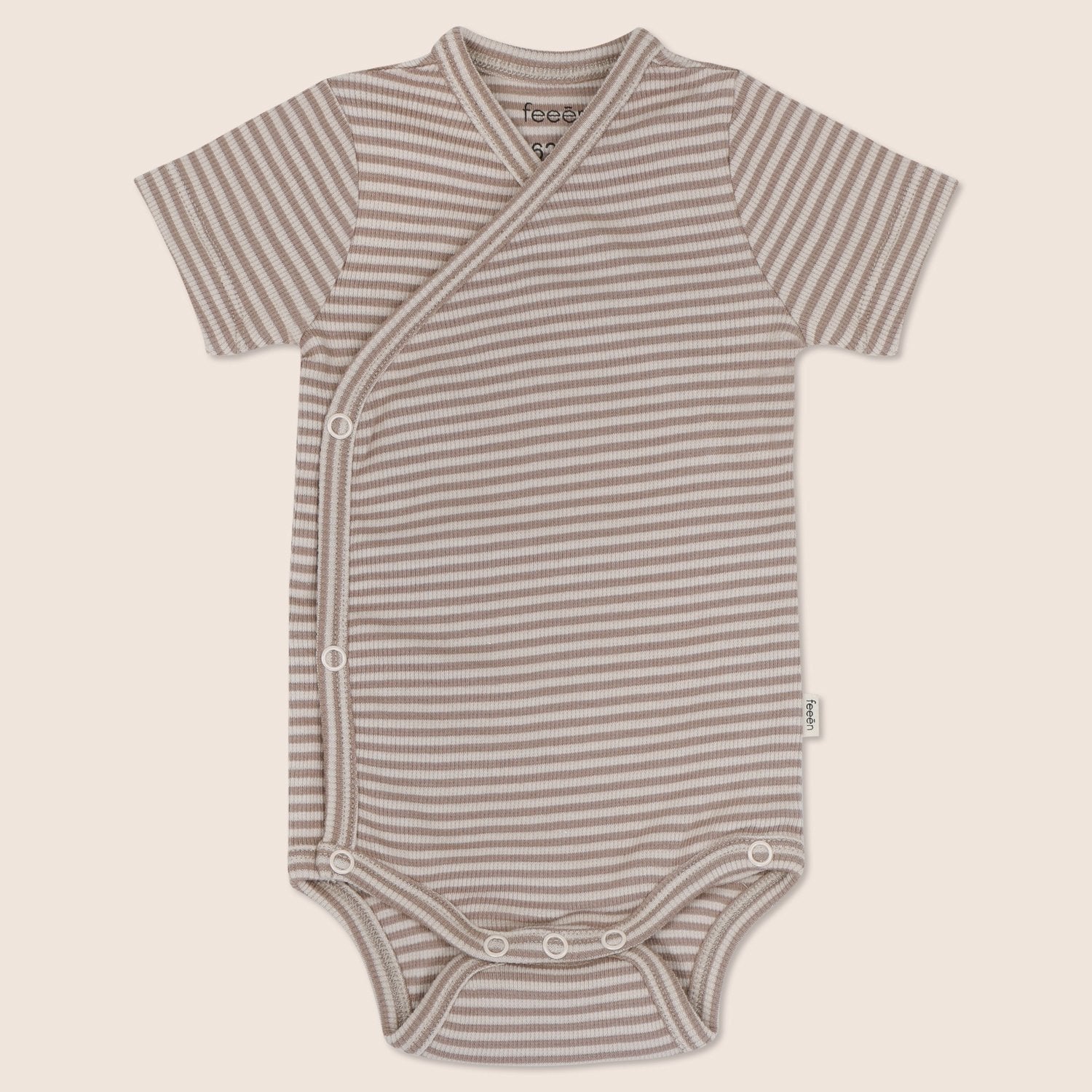 shortsleeve kimono bodysuit · almond mocha