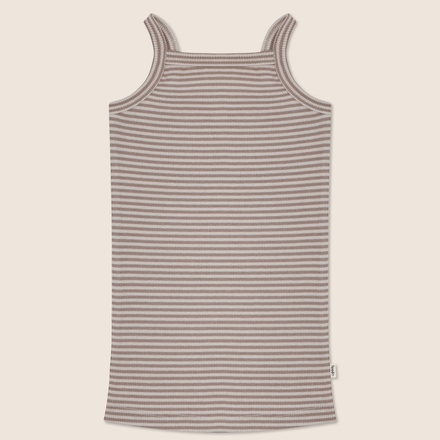 singlet · stripes - almond mocha