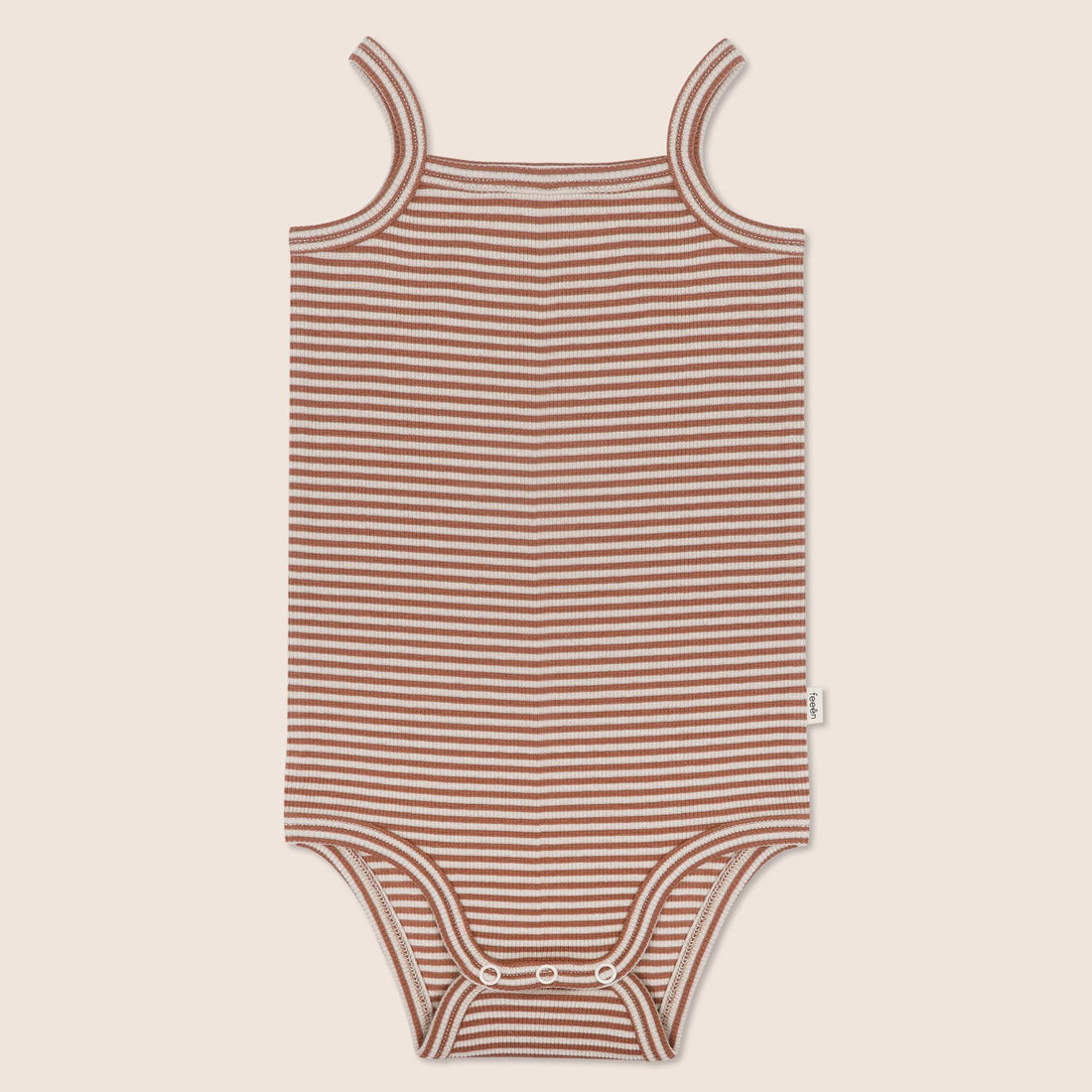 spaghetti bodysuit · cognac stripes
