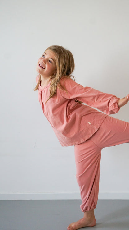 leyla winter pyjama · turkish rose