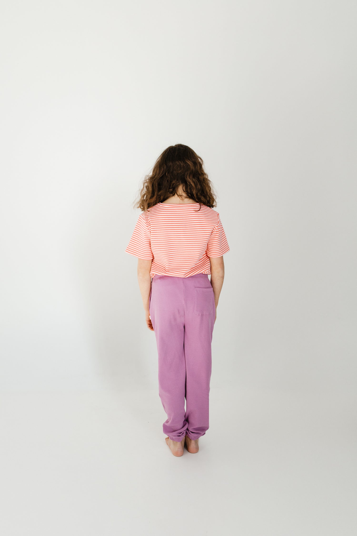 Short sleeve tshirt • Coral Stripes