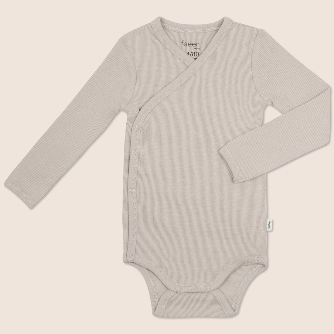 longsleeve kimono bodysuit · almond