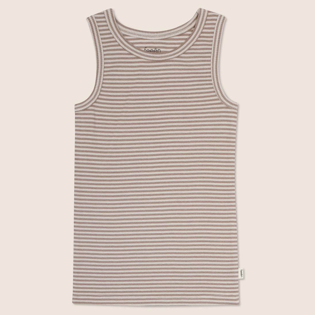 tanktop · stripes: almond/mocha